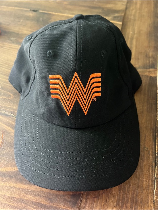 Whataburger Accessories - Whataburger Black Baseball Cap with Orange W Logo